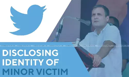 Delhi HC Issues Notice To Twitter On Plea Seeking FIR Against Rahul Gandhi For Disclosing Identity Of Minor Rape Victim Delhi HC Issues Notice To Twitter On Plea Seeking FIR Against Rahul Gandhi For Disclosing Identity Of Minor Rape Victim