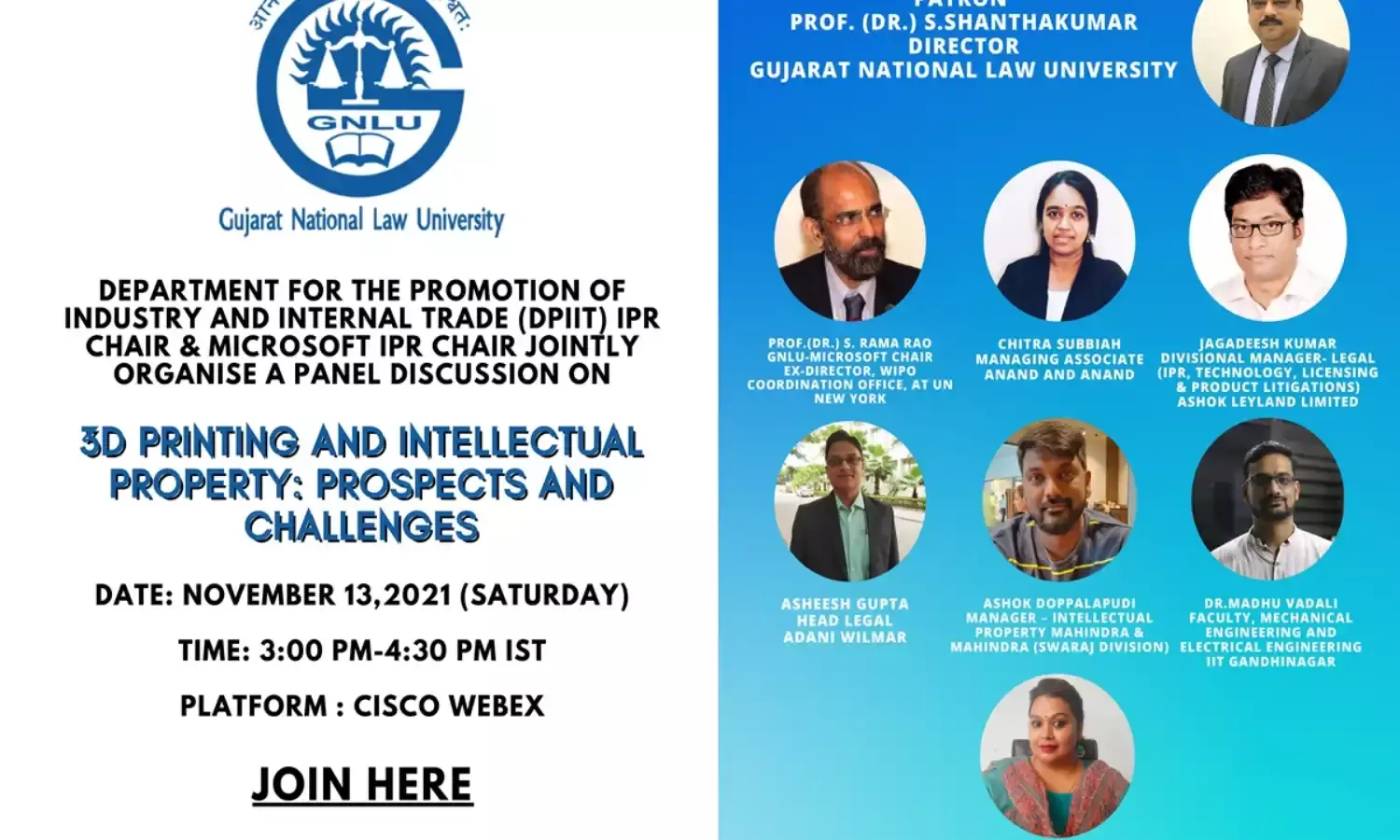 Panel Discussion On 3D Printing And Intellectual Property: Prospects And Challenges Panel Discussion On 3D Printing And Intellectual Property: Prospects And Challenges