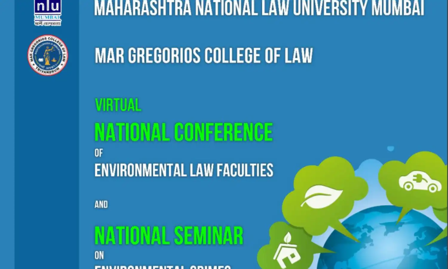 National Seminar & Conference On Environmental Crimes And Environmental Law Faculties National Seminar & Conference On Environmental Crimes And Environmental Law Faculties