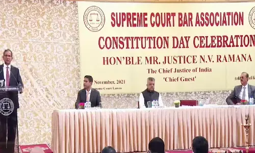 Protect The Institution From Motivated And Targeted Attacks: CJI Ramana Tells Lawyers During Constitution Day Celebration Protect The Institution From Motivated And Targeted Attacks: CJI Ramana Tells Lawyers During Constitution Day Celebration