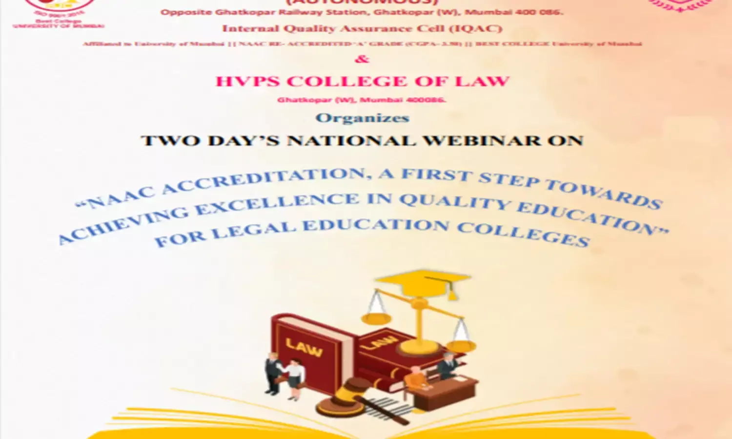 R.J College Of Arts, Science And Commerce & HVPS College Of Law Organizing National Webinar On NAAC Accreditation R.J College Of Arts, Science And Commerce & HVPS College Of Law Organizing National Webinar On NAAC Accreditation