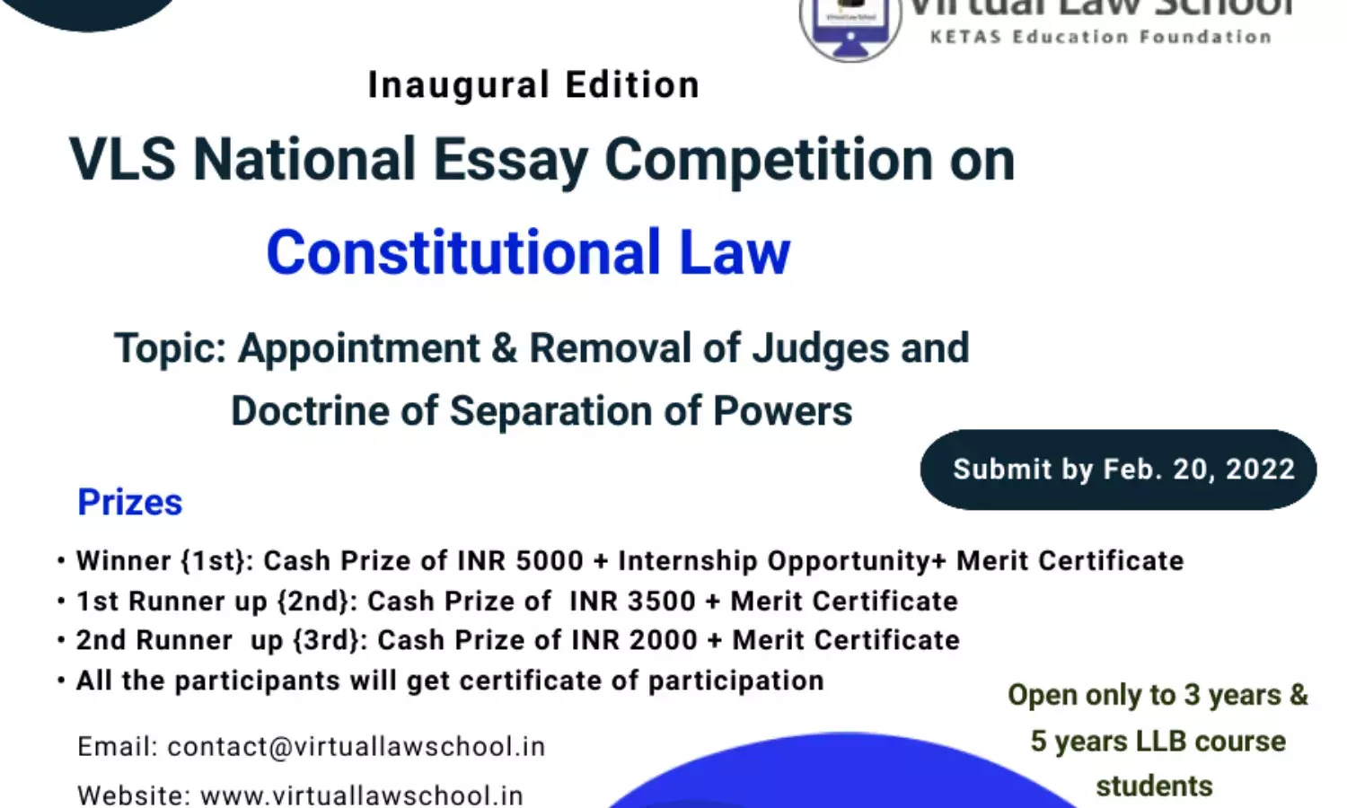 National Essay Competition On Constitutional Law National Essay Competition On Constitutional Law
