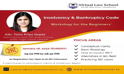 VLS Organising Workshop On Insolvency & Bankruptcy Code For Beginners VLS Organising Workshop On Insolvency & Bankruptcy Code For Beginners