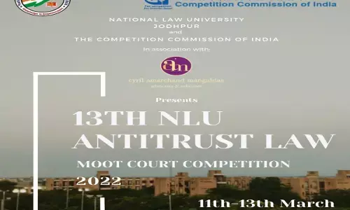 NLU Jodhpur & CAM Organising The Thirteenth NLU Antitrust Law Moot Court Competition