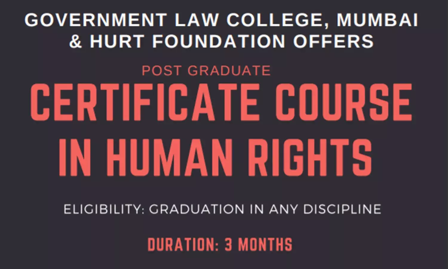 GLC, Mumbai & HF Present Certificate Course In Human Rights GLC, Mumbai & HF Present Certificate Course In Human Rights