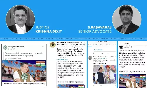 Social Media Campaign Against Judge Hearing Hijab Case- Senior Advocate Of Karnataka HC Fact Checks Allegations