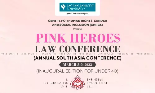 Jagran Lakecity University & CHRGS Organising Pink Heroes Law Conference Jagran Lakecity University & CHRGS Organising Pink Heroes Law Conference