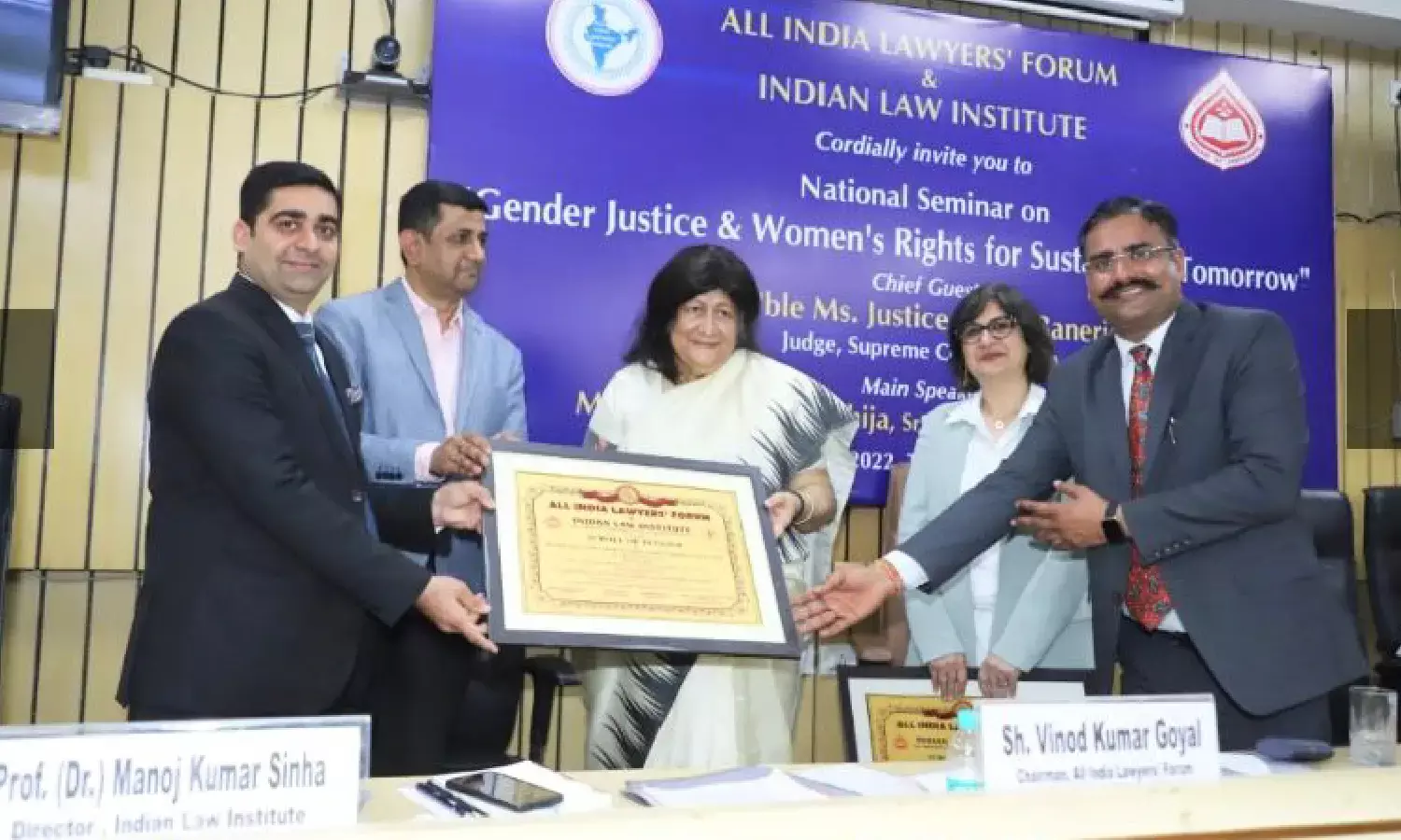 Justice Ms. Indira Banerjee At All India Lawyers Forum Celebrated International Womens Day Justice Ms. Indira Banerjee At All India Lawyers Forum Celebrated International Womens Day