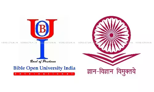 UGC Issues Notice To Bible Open University India For Awarding Bachelor, Master & PhD Degrees Without Authority UGC Issues Notice To Bible Open University India For Awarding Bachelor, Master & PhD Degrees Without Authority