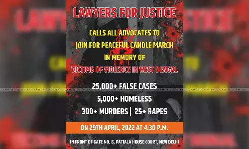 Candle Light March By Lawyers Group In New Delhi Candle Light March By Lawyers Group In New Delhi