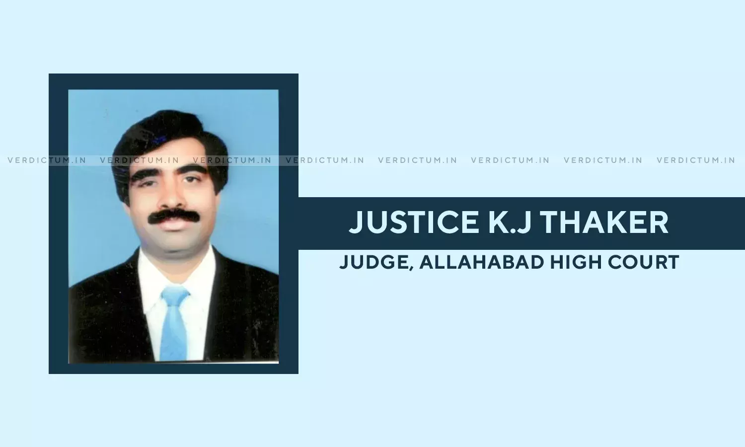 In Conversation: Justice Kaushal Jayendra Thaker, Judge Allahabad High Court In Conversation: Justice Kaushal Jayendra Thaker, Judge Allahabad High Court