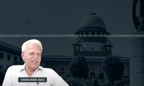 Govt Will Take Care Of Him In Custody: Supreme Court Refuses To Entertain Plea Of Varavara Rao To Modify Bail Conditions Citing Financial Crunch Govt Will Take Care Of Him In Custody: Supreme Court Refuses To Entertain Plea Of Varavara Rao To Modify Bail Conditions Citing Financial Crunch