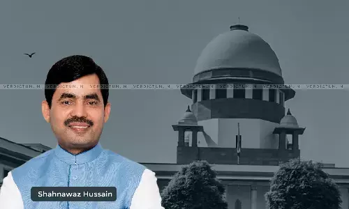Breaking: Supreme Court Stays Proceedings Against Shahnawaz Hussain On Allegation Of Rape Breaking: Supreme Court Stays Proceedings Against Shahnawaz Hussain On Allegation Of Rape