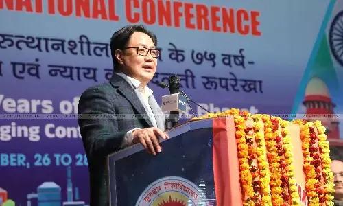 Appearing Before Lower Courts Does Not Make Any Lawyers Stature Small: Kiren Rijiju Appearing Before Lower Courts Does Not Make Any Lawyers Stature Small: Kiren Rijiju