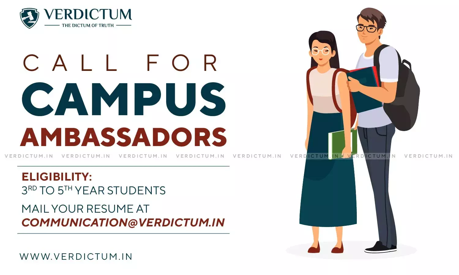 Verdictum Is Calling For Campus Ambassadors Verdictum Is Calling For Campus Ambassadors