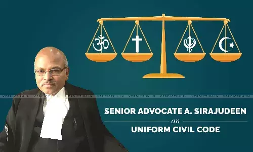 Criticism Of UCC Is Political, It Will Not Affect Article 25: Senior Advocate A. Sirajudeen Criticism Of UCC Is Political, It Will Not Affect Article 25: Senior Advocate A. Sirajudeen