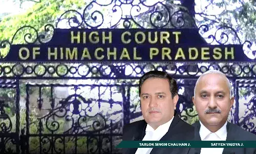 An Award Primarily Based On Consent Cannot Be Deemed Patently Illegal Or Contrary To The Public Policy Of India: Himachal Pradesh HC An Award Primarily Based On Consent Cannot Be Deemed Patently Illegal Or Contrary To The Public Policy Of India: Himachal Pradesh HC