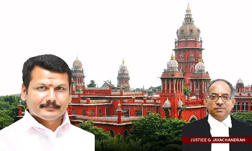 Madras HC Refuses To Grant Bail To Senthil Balaji Based On His Past Conduct & Position As Minister Without Portfolio Coupled With Attack On IT Officials Madras HC Refuses To Grant Bail To Senthil Balaji Based On His Past Conduct & Position As Minister Without Portfolio Coupled With Attack On IT Officials