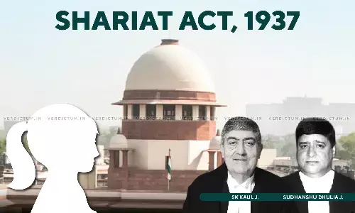 Giving Equal Rights Irrespective Of Religion Is In The Legislative Domain: Supreme Court While Dismissing Plea Challenging Shariat Application Act Giving Equal Rights Irrespective Of Religion Is In The Legislative Domain: Supreme Court While Dismissing Plea Challenging Shariat Application Act