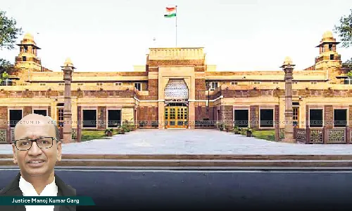 Justice Manoj Kumar Garg, Rajasthan High Court