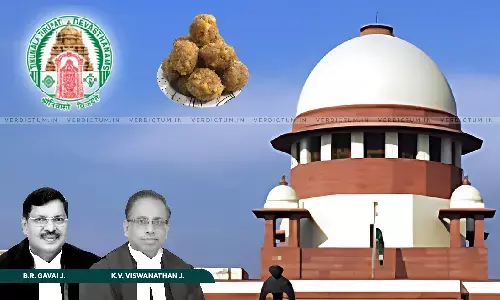 Breaking| Sentiments Of Crores Of People In The World Are Involved: Apex Court Orders Independent SIT Probe Into Tirupati Laddu Adulteration Allegations Breaking| Sentiments Of Crores Of People In The World Are Involved: Apex Court Orders Independent SIT Probe Into Tirupati Laddu Adulteration Allegations