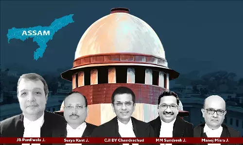 Section 6A Citizenship Act Acquired Unconstitutionality By Efflux Of Time: Justice JB Pardiwala Invokes Temporal Unreasonableness Test In His Dissenting Opinion Section 6A Citizenship Act Acquired Unconstitutionality By Efflux Of Time: Justice JB Pardiwala Invokes Temporal Unreasonableness Test In His Dissenting Opinion