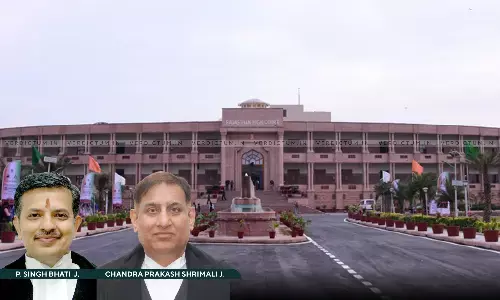 Justice Pushpendra Singh Bhati, Justice Chandra Prakash Shrimali, Rajasthan High Court Justice Pushpendra Singh Bhati, Justice Chandra Prakash Shrimali, Rajasthan High Court