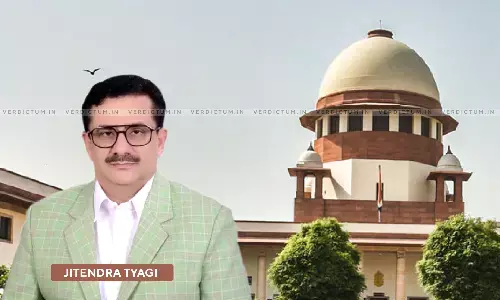 Supreme Court Refuses Interim Protection To Jitendra Tyagi In His Plea For Clubbing Of FIRs, Issues Notice Supreme Court Refuses Interim Protection To Jitendra Tyagi In His Plea For Clubbing Of FIRs, Issues Notice
