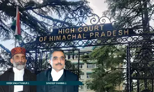 Justice Vivek Singh Thakur, Justice Sandeep Sharma, Himachal Pradesh High Court Justice Vivek Singh Thakur, Justice Sandeep Sharma, Himachal Pradesh High Court