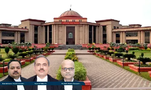 Chief Justice Ramesh Sinha, Justice Naresh Kumar Chandravanshi, Justice Ravindra Kumar Agrawal, Chhattisgarh High Court