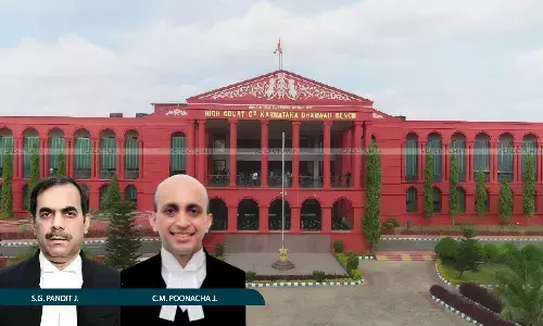 Justice S.G. Pandit, Justice C.M. Poonacha, Karnataka High Court, Dharwad Bench Justice S.G. Pandit, Justice C.M. Poonacha, Karnataka High Court, Dharwad Bench