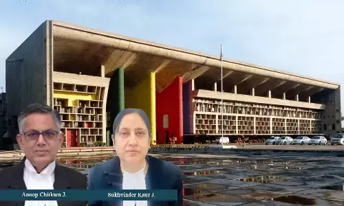 Justice Anoop Chitkara, Justice Sukhvinder Kaur, Punjab & Haryana High Court