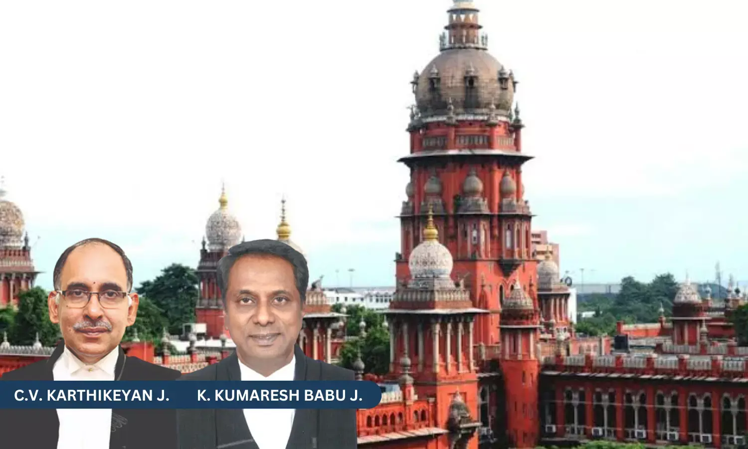 Justice C.V. Karthikeyan, Justice K. Kumaresh Babu, Madras High Court