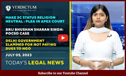 SC Status | Senthil Balaji | WFI chief POCSO case & more: Today’s Legal News:05/07/2023.
