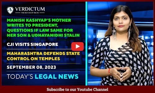 Udhayanidhi Stalin | Temples in State Control| Ladakh Elections & more: Today’s Legal News: 08/09/23